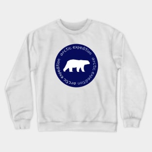 arctic expedition,polar bear Crewneck Sweatshirt